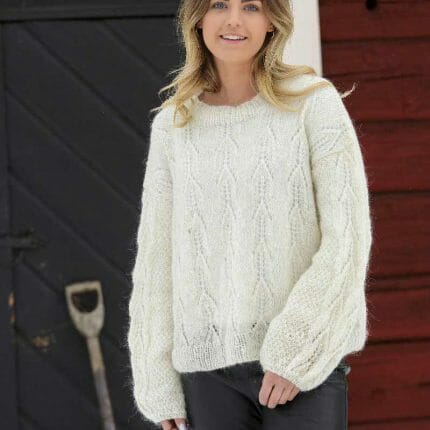 Genser Archives Ulla Garn og Broderi AS Oversized fjeldrosegenser Ulla Garn og Broderi AS